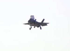 F-35B FIGHTER JET HOVERS OVER FORT WORTH FOR THE FIRST TIME